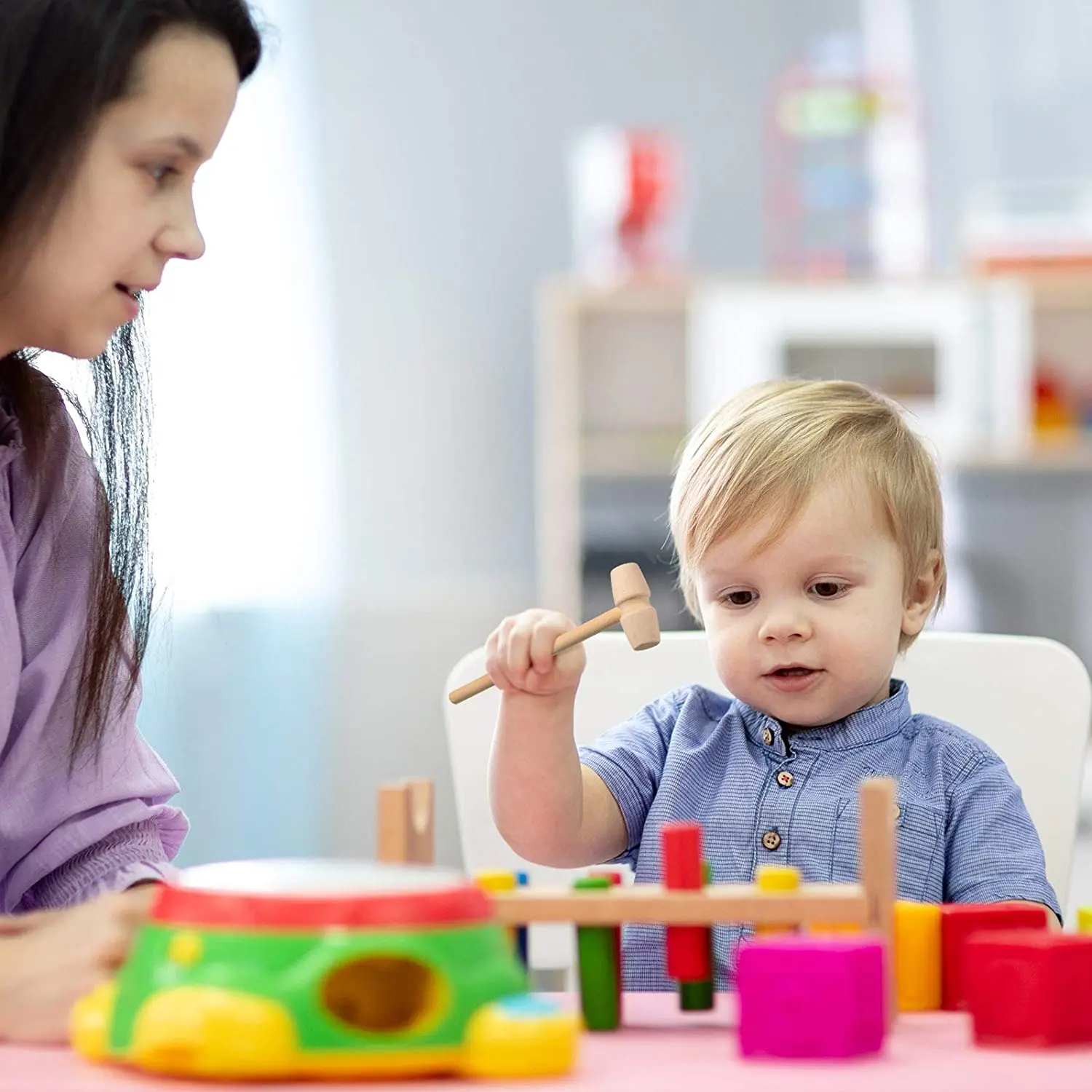 Outil Bois Pour Crustacés Set 3 Marteaux Bois Tokaneit - Mini Marteaux Crabe Homard Et Bricolage Enfants Petit Marteau