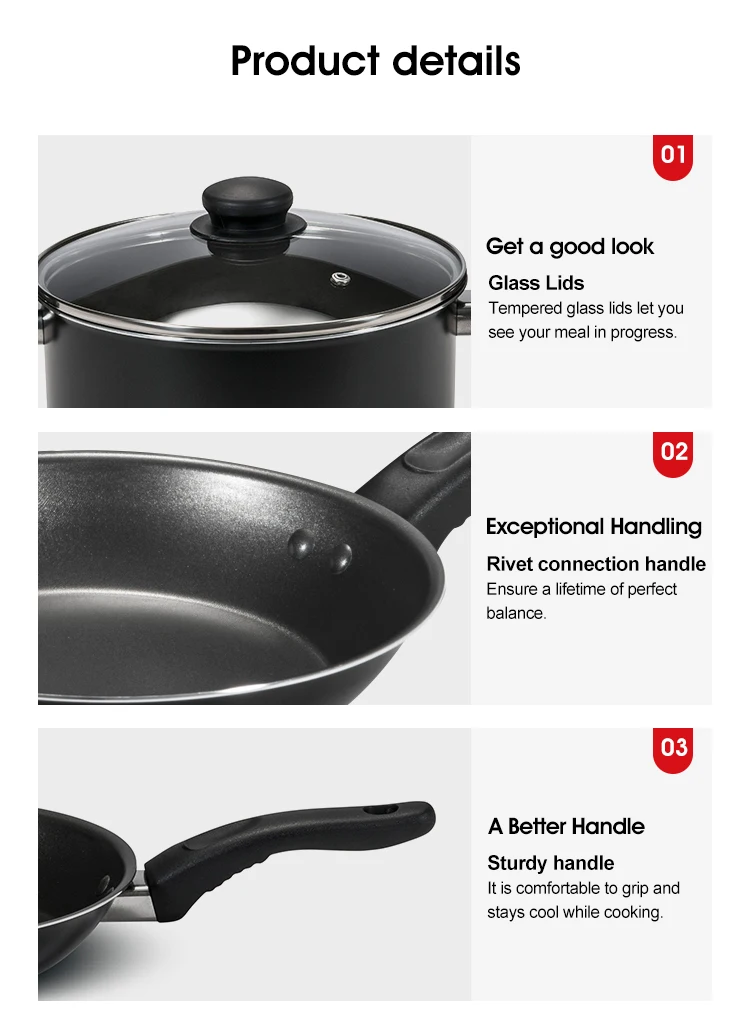 Genware 152400 Stainless Steel Frying Pan 24cm - View #4