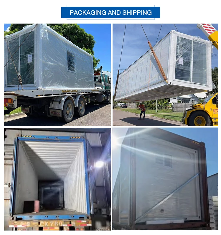 Ready to Ship 3 Bedroom 2-Story Expandable Prefabricated Container House Prefab Tiny Steel Villa for Home or Hotel Use