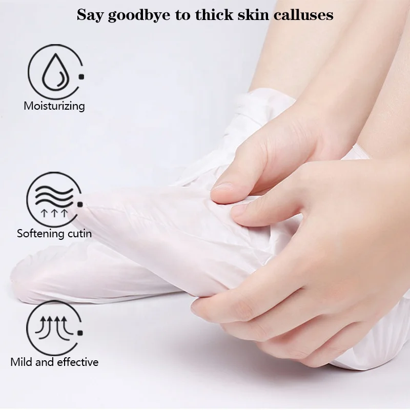 Маска для ног из Гуанчжоу оптовая продажа коллагеновая Отбеливающая увлажняющая маска козьего молока лучшая эффективная