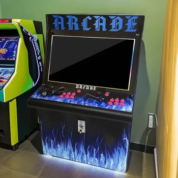Large Retro 90s Arcade Fighting Competition Game Machine Coin Operated with Japanese Spanish English Languages