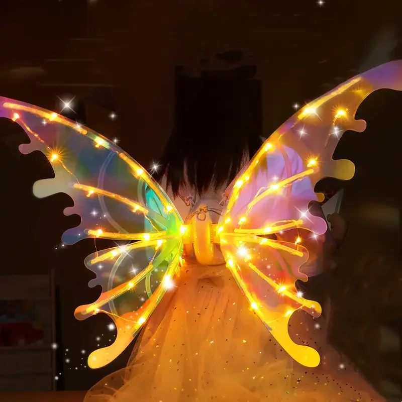 Hot Selling Led Luminous Butterfly Wings Girls Butterfly Angel Wing