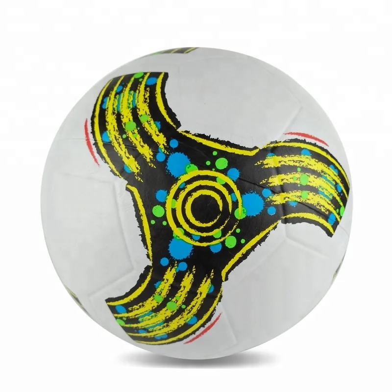 Aanpasbare rubberen voetballen in maat 1-5 met gekleurde logo's_voghion.com
