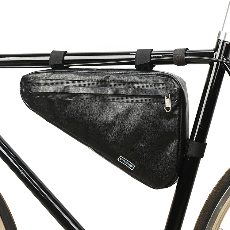 Waterproof Bicycle PU Front Top Frame Tube Ancient Style City Bike Bag For Cycling_voghion.com