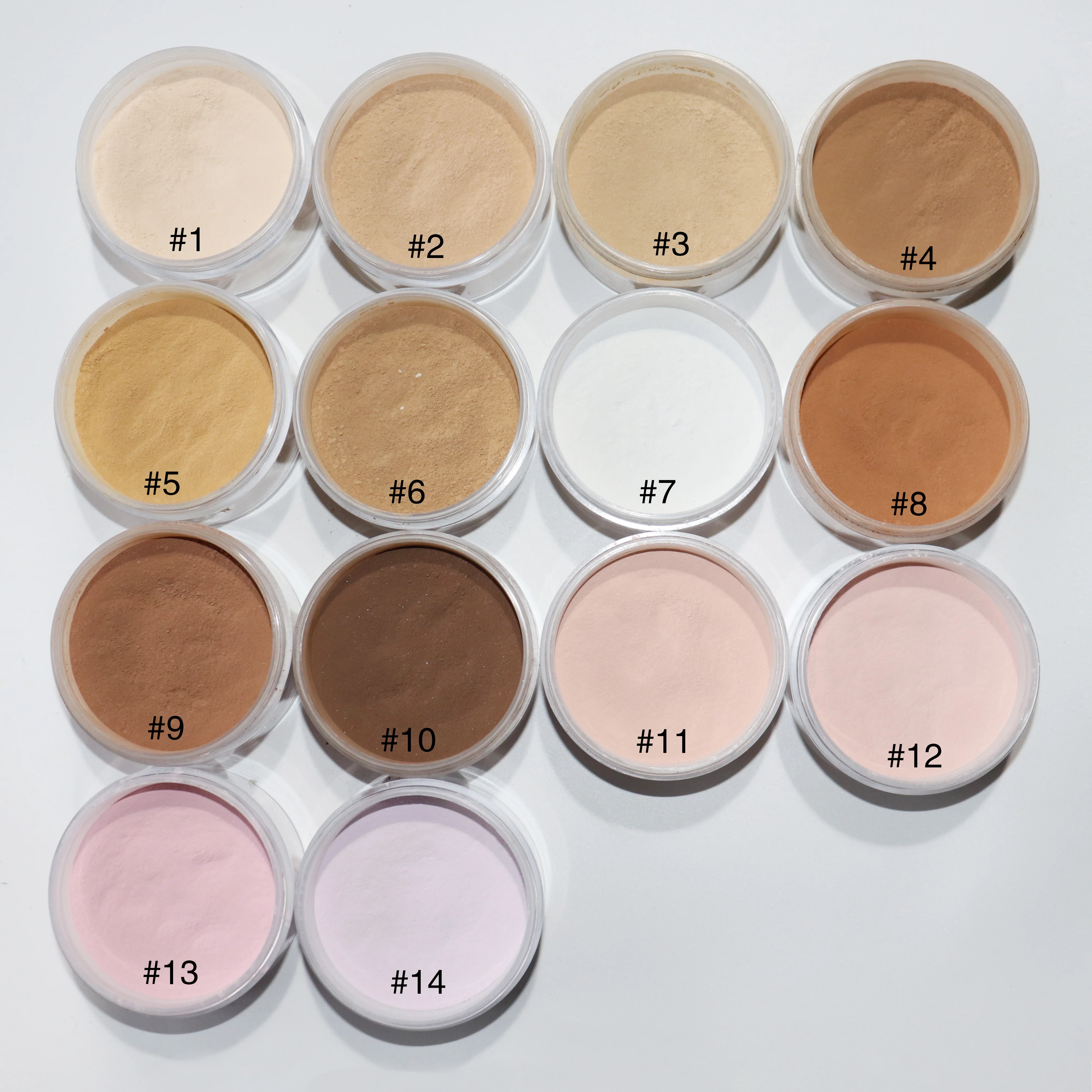 Waterproof Face Base Makeup 10 Color Loose Powder Professional Private Label Oil Control Setting Powder