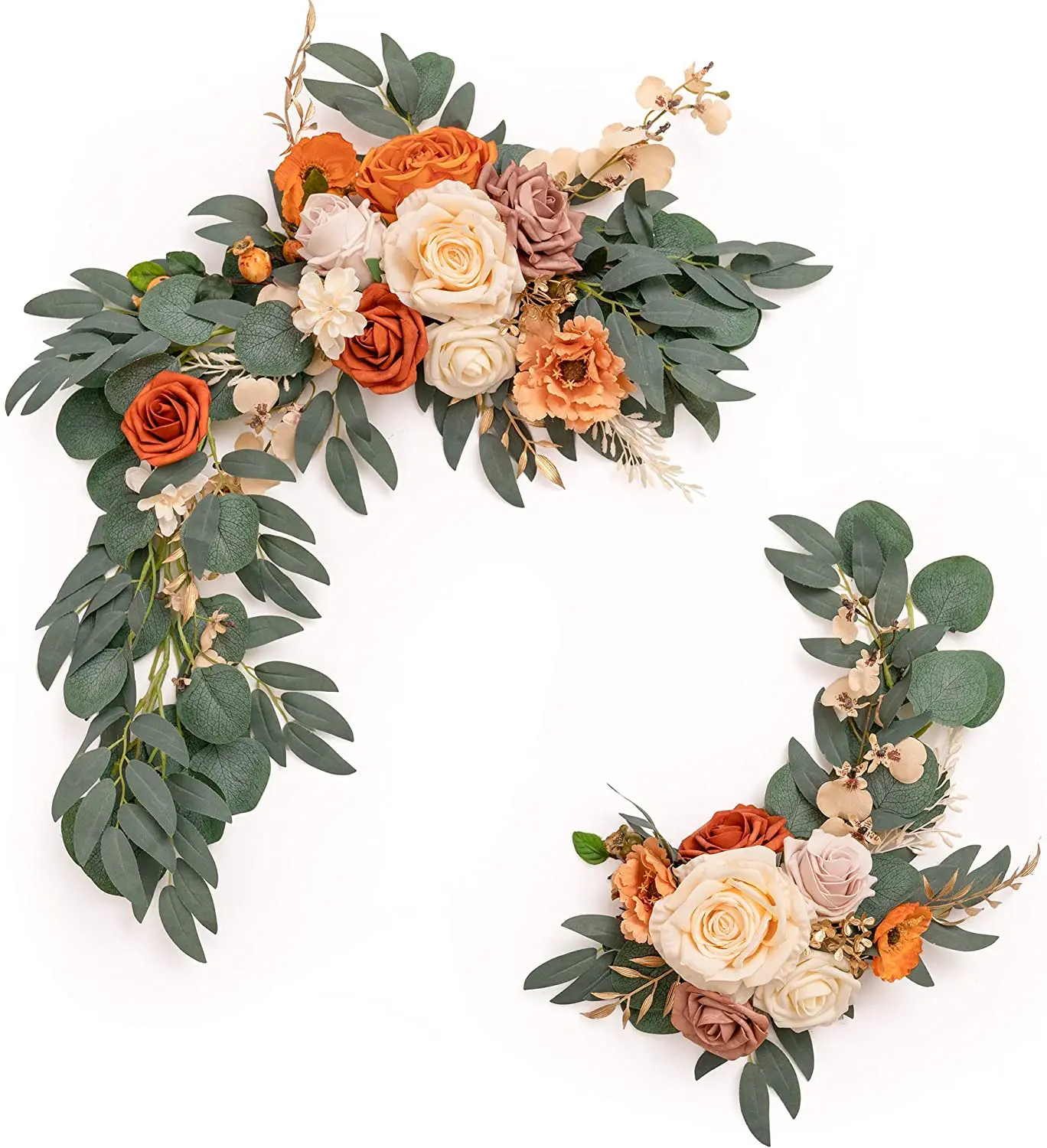 Artificial Flower Tag Is Suitable for Red Brown or Burnt Orange Wedding Ceremony logo Flower Decoration