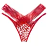 Red leopard print