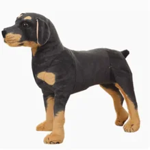 Wholesale Customized Simulation Doberman Pinscher Plush Toys Stuffed Toy Plushies Dog for Children Room Decoration