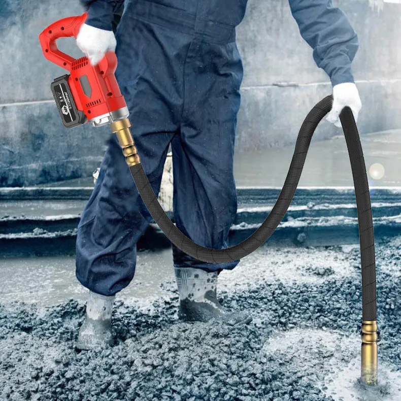 FTVOGUE Electric Concrete Vibrator – Wireless Impact Tool For Bridges, Roads & House Foundations