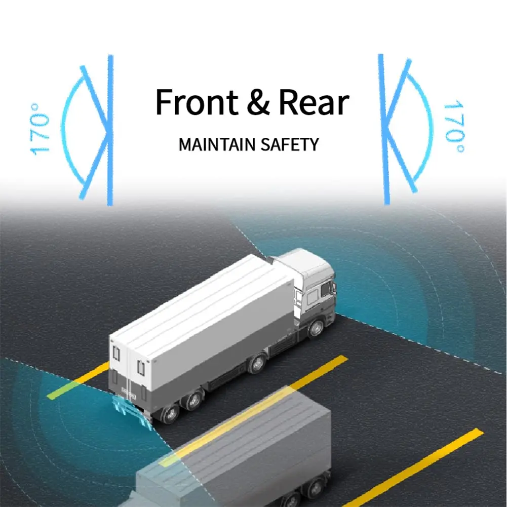 T-WIN 1080P AHD Mini Front Vehicle Camera Hidden with Night Vision for Bus Truck Train Car