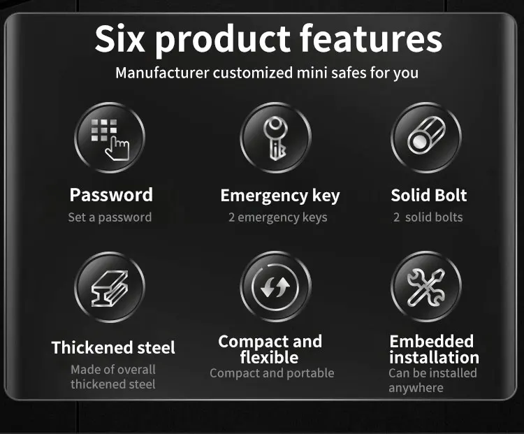 CEQSAFE Wholesale Security Home Electronic Safe Digital Hotel Mini Safe Box manufacture