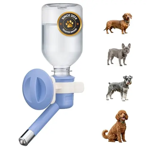 product 330ml small caliber hanging water bottle anti leak ball valve drinking container fresh water supply for hamster bunny-6