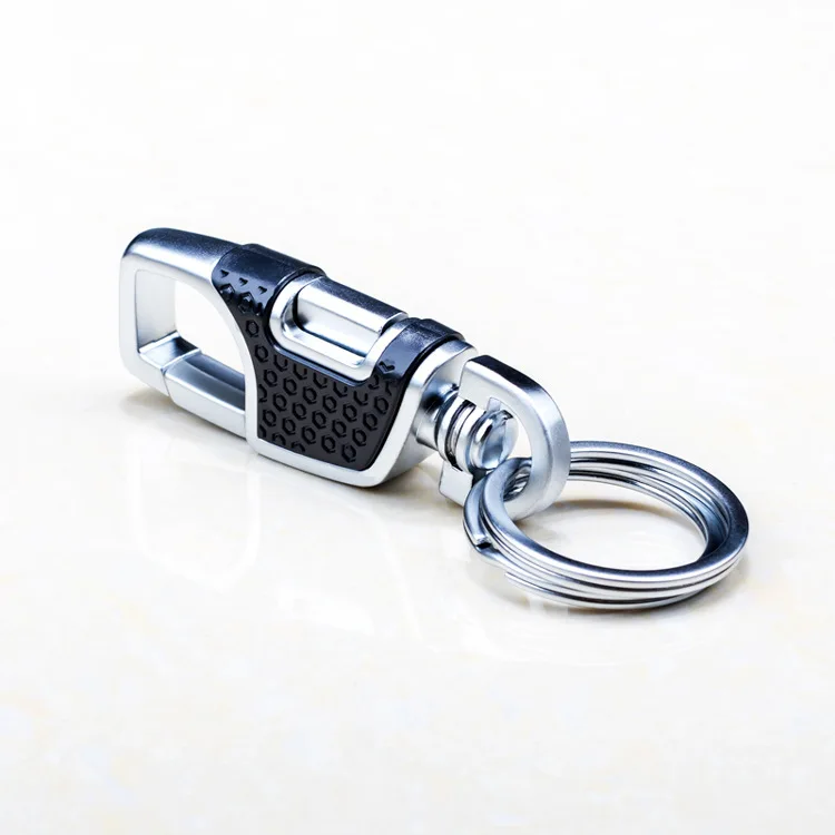 SLIVER Key Chain Ring Fashion Creative Men's Metal Car Keyring Keychain Keyfob 