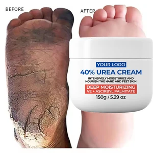 Professional Vegan Mineral Foot Cream 40% Urea Vitamin E Aloe Vera Shea Butter & Moisturizing Hydrating Dry Heel Repair