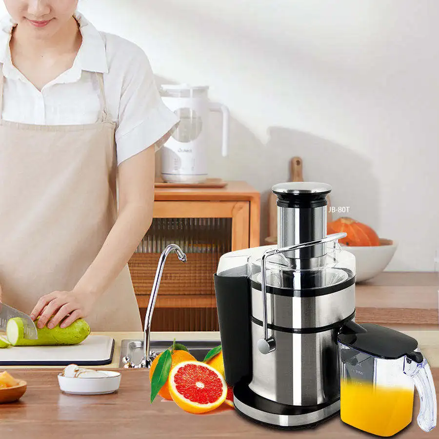 Electric Fruit Juicer with 85mm Feeding Tubes  Squeezer Fruit Juicer