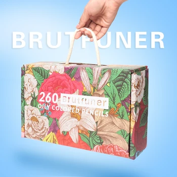 Brutfuner Original in FLOWERY BOXES 520 Colored Pencil Set DIY