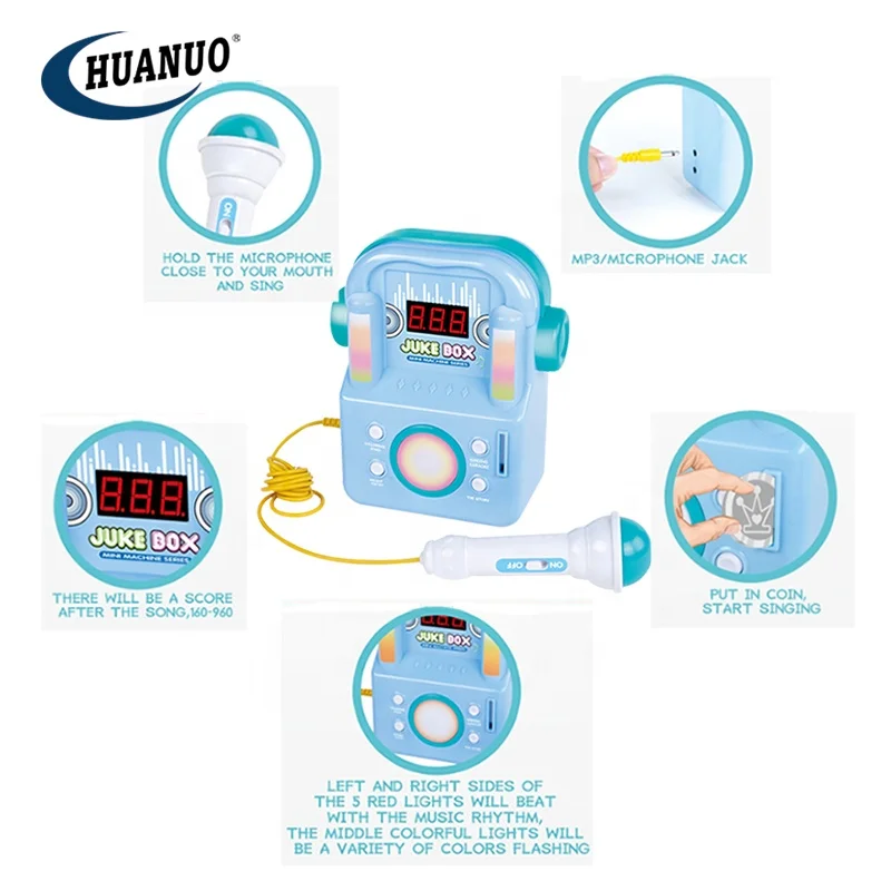 2025 HOT Selling Kids Singing Toy Juke Box with Microphone