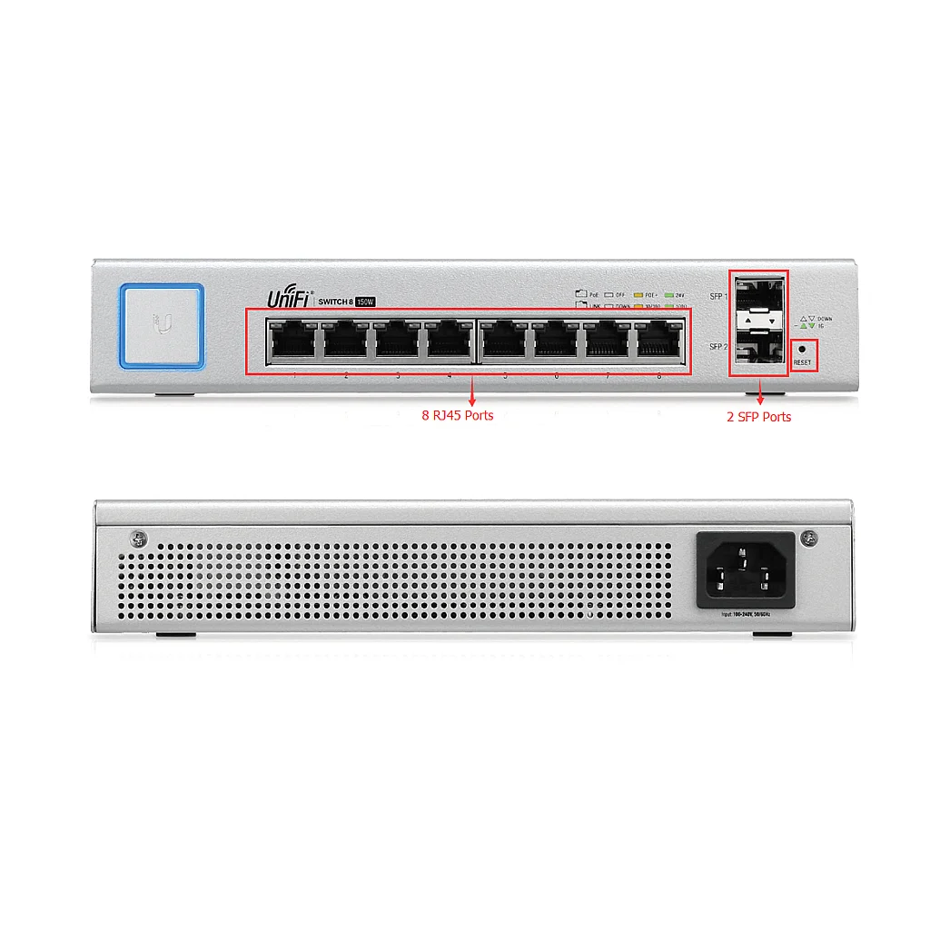 Unifi Switch 8 Port 150 hotsell watt