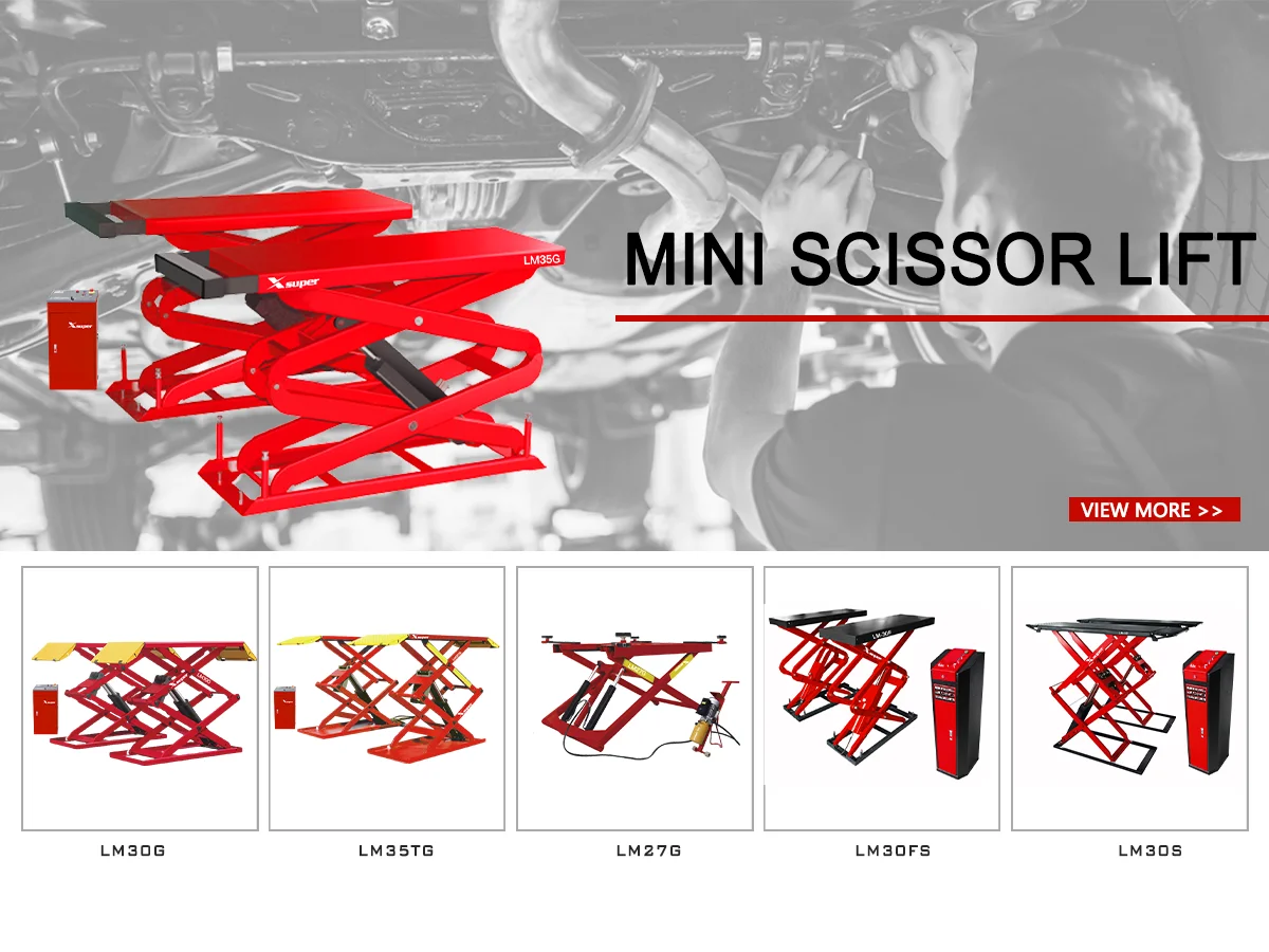 Vehicle Equipment Full Set 4 Post Car Lift Scissor Lift Hydraulic 2