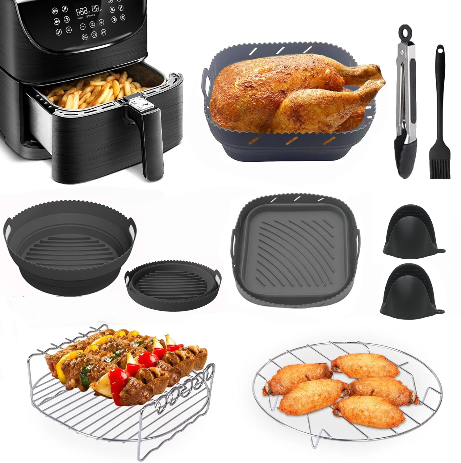 2024 новая многоразовая Складная силиконовая подкладка с разделителем