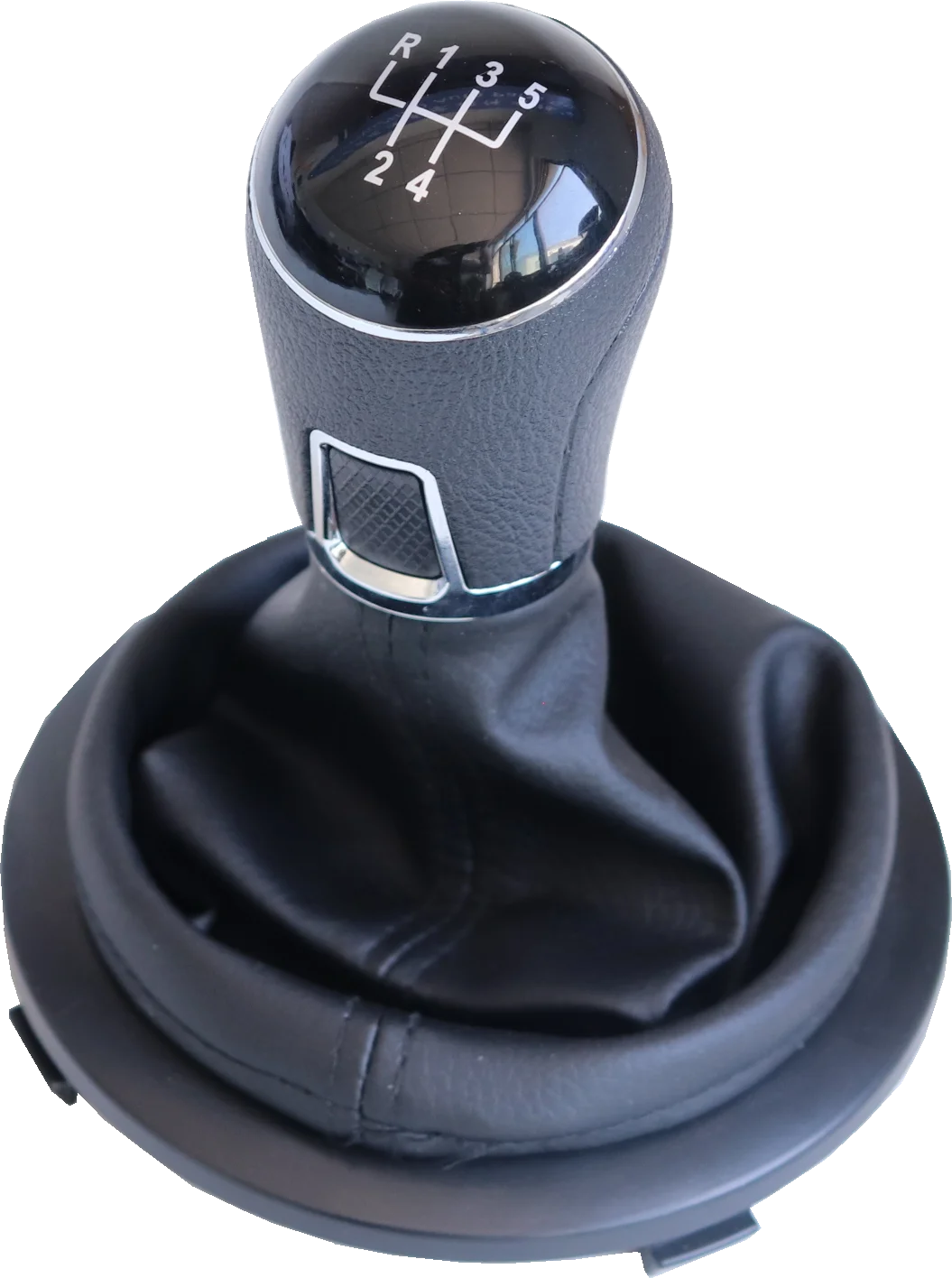 Automatic Gear Shift Knob Assembly Applicable for VW  Coifa Gol/Voy /Sav G5/G6-14/19 Preto C/base Prata C/bola