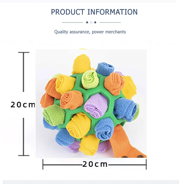 Snuffle Balls Dog Soft Fleece Puppy Dog Toy Interactive Snuffle Mat