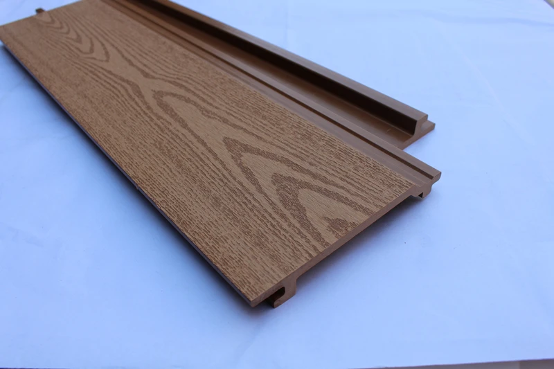 Outdoor Decorative Courtyard WPC Fluted Wall Cladding Design Co ...