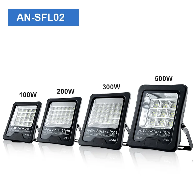 100w 6500k Solar Led Flood Light Aluminum Housing