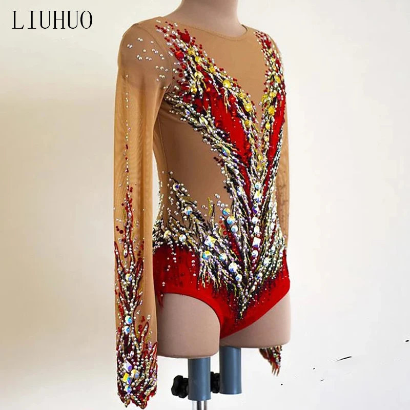 Liuhuo Women Rhythmic Gymnastics Leotards For Girls Performance Suit Artistic Gymnastics Dress Beautiful Print Sleeveless Buy Sanreach Leotards For Girls Gymnastics Tie Dye Leotards For Girls Gymnastics Fancy Gymnastics Leotards For Girls Product