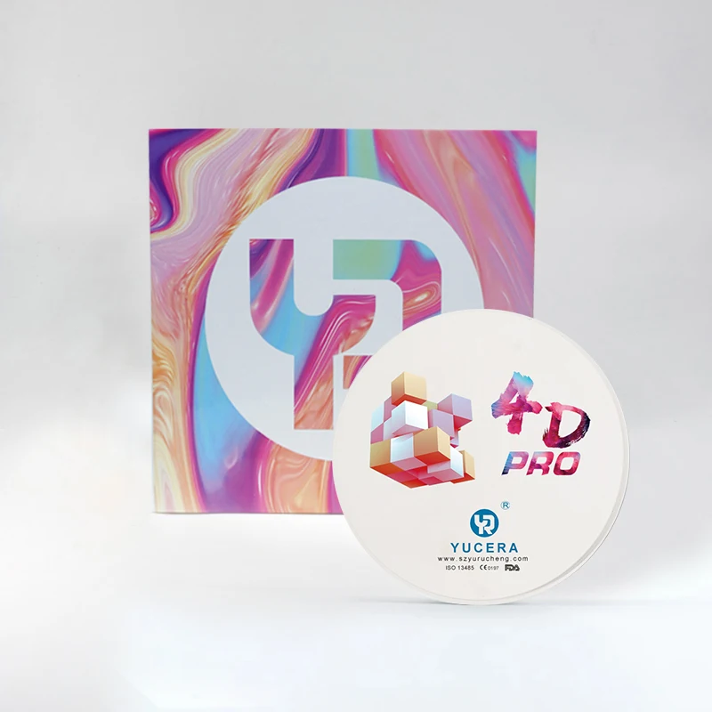 Artificial Teeth Making Material Multilayer Preshaded 4D Pro Zirconia Discs for Open System Cad Cam Zirconia Block