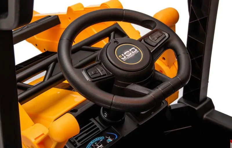 JCB Licensed 12V Ride on Excavators Bulldozer, 2 in 1 Electric Construction Vehicle Kids Electric Car Ride on Toys