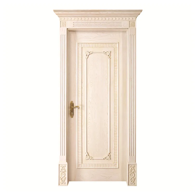 Solid Oak Front Doors Victorian Front Main Door With Wood Carving Roma Pillar Design