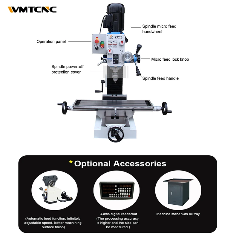 ZX32G Manual Milling Machine - High Quality & Competitive Price
