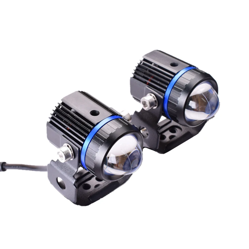 Senlo M1A PLUS Motorcycle LED Headlight Spotlights Auxiliary Drive Lighting Dual Colour Motorbike Fog Light for Motor TV Cars