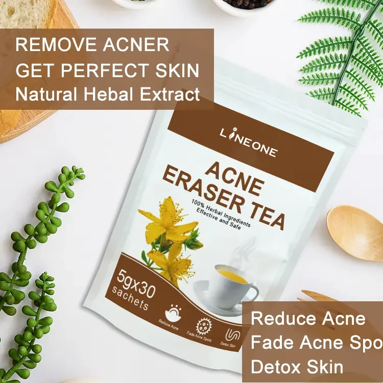 Private label ACNE Eraser Tea 100% Herbal Acne Tea Skin Beautiful Health 100% Herbal Acne Supplement Powder Tea supplier