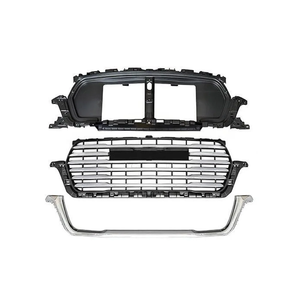 Front Bumper Grille Lower Grille OEM 68668819AA Complete Grille Kit  CHR+CHR+W/O CAM for RAM 1500 25-26