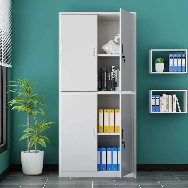 کابینەی فایلکردنی فولادی هەڵگری درێژەی شیشەی دوو کوپک، ٣ قاپ، ١ بەشی لاکانەوە دەبەسترێت، و درێژەی مێتالی دوو کوپکی خوارەوە