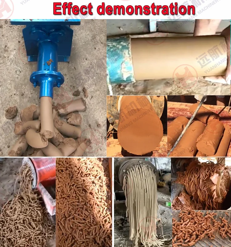 Automatic Clay Vacuum Extruder Mud Earth Soil Pug Mill Mixer Ceramic Clay Pug Mill Mixing Machine Clay Extruder Machine