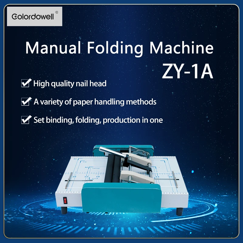 ZY-1A Tabletop Electric A4/A3 Booklet Maker - Paper Folding Machine