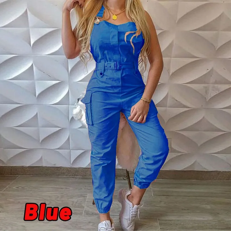 Women Clothing Fashion Summer Bodycon Jumpsuits Pants Girls Clothes One ...