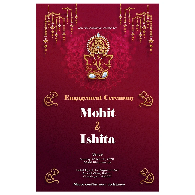 New Arrival Customized Colorful Engagement Cards and Wedding Invitation Card  Greeting Card