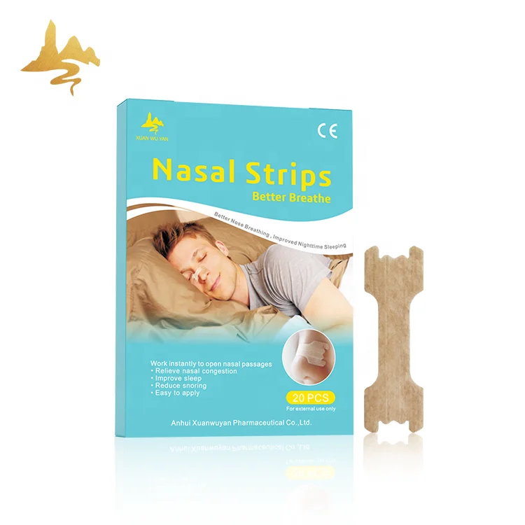 OEM Customized Logo Transdermal Patch Nose Plaster Sleeping Well Better Breath Nasal Strips
