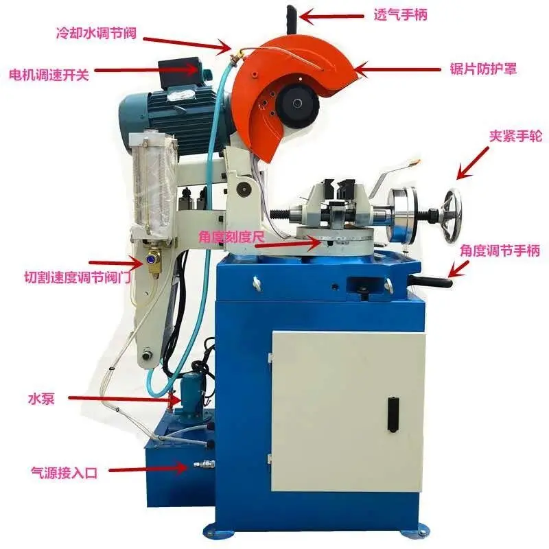 Circular Automatic Cnc Hole and Square Hand Automatically Handheld Burr Iron Beveling Gi Pipe Thread Cutting Machine