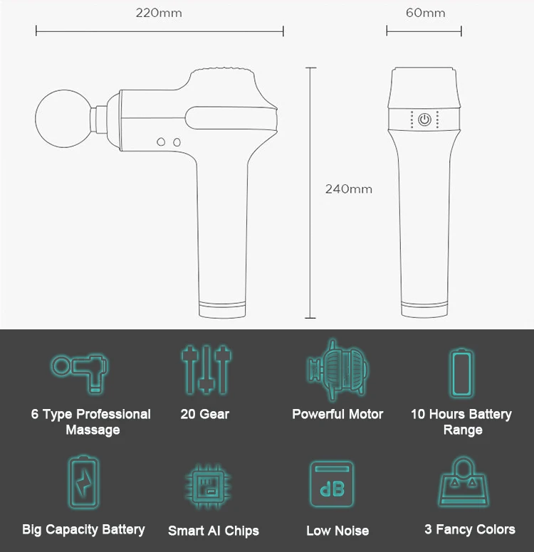 massage guns with seperste chargers