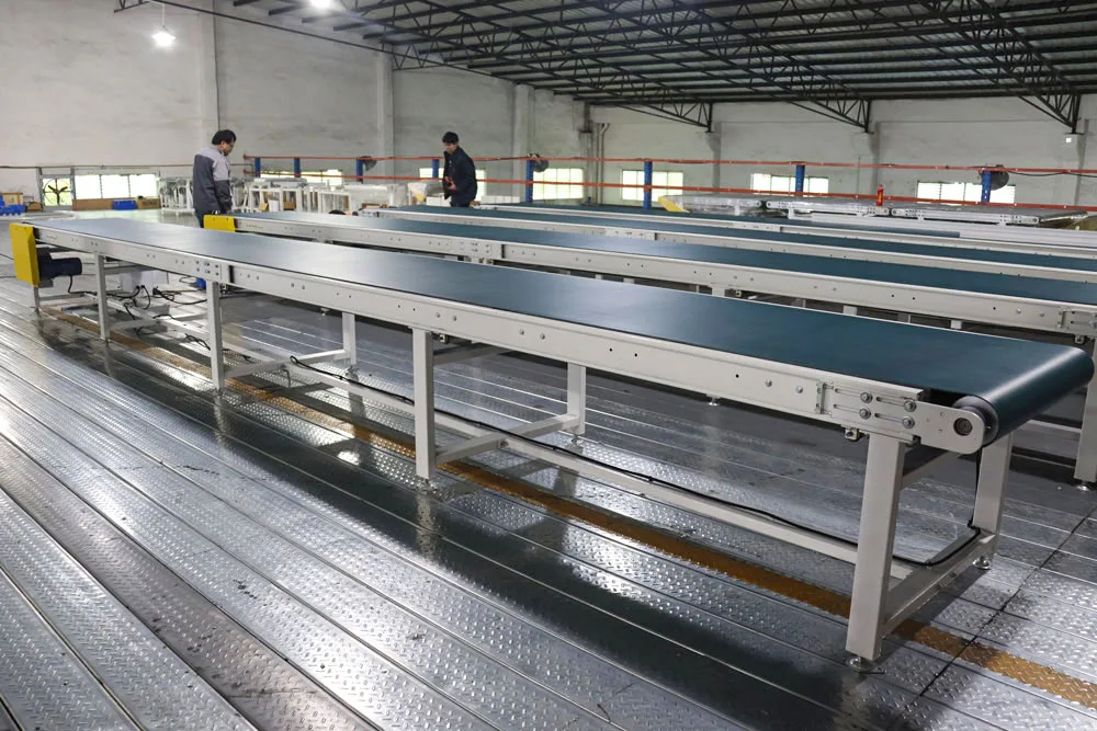 A super large curved belt conveyor suitable for sheet metal conveying produced in Foshan, China supplier