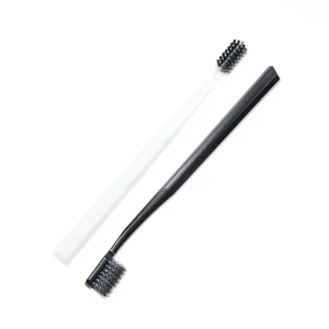 Premium Quality Adult Black and White Couple Toothbrush Sprial Bristles High Quality Soft Customized Brash OEM