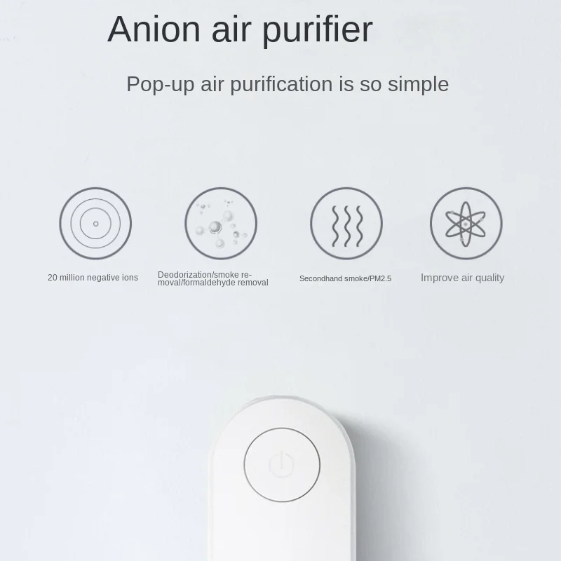 2023 Hot Selling Ion Indoor High Quality Room Ionic Negative Ion Air Purifier Wall Mounted Mini Air Cleaner