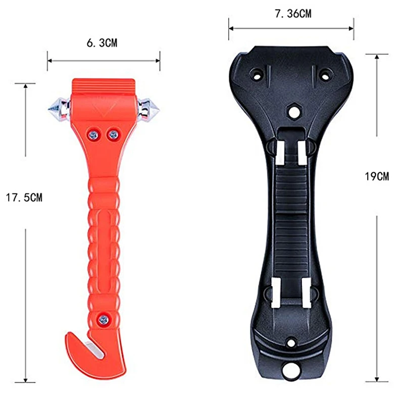 2 In 1 Portable Car Safety Hammer Auto Emergency Glass Windowcar