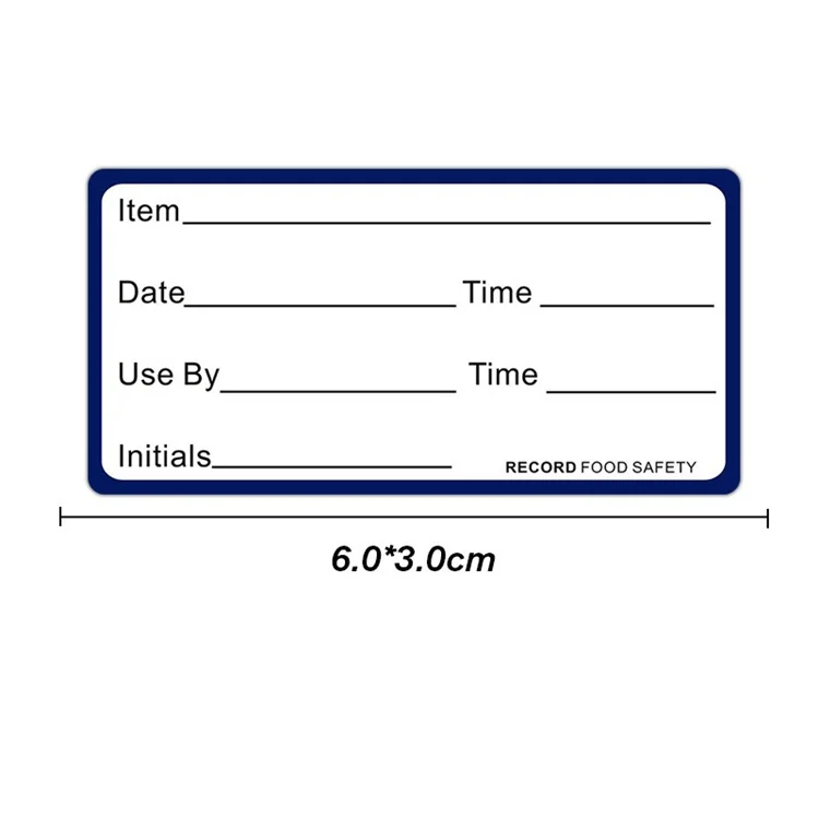 Wholesale Customized Food Storage Date Label Stickers Pet Food Lollipops Cosmetics Beverages Glossy Matte BOPP Vinyl Carton