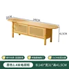 Original color rattan door TV cabinet